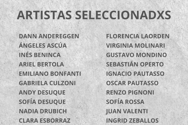 Artistas destacados para la Bienal ciudad de Rafaela 2023