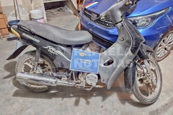 En distintos hechos, la Policía secuestró una moto, una bicicleta y una garrafa robada