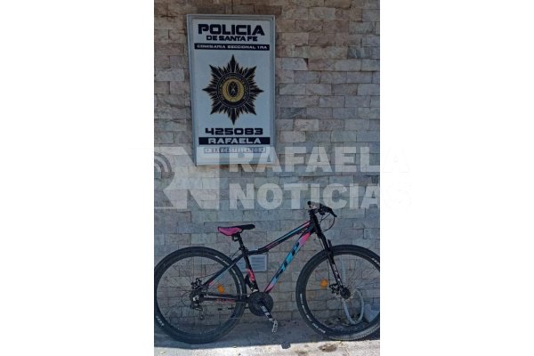 Tras una rápida actuación, y por una publicación de Rafaela Noticias, recuperaron una bicicleta