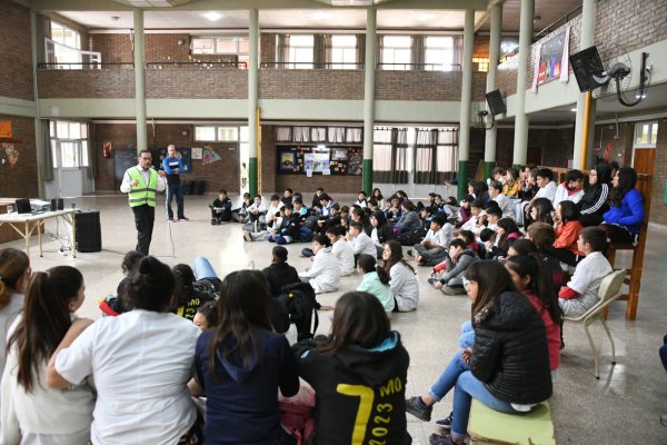 Educación vial en Rafaela: fue el turno de la escuela Madre Teresa de Calcuta