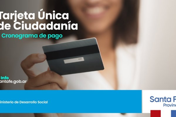 La provincia acredita, a partir de hoy, los fondos de la Tarjeta Única de Ciudadanía