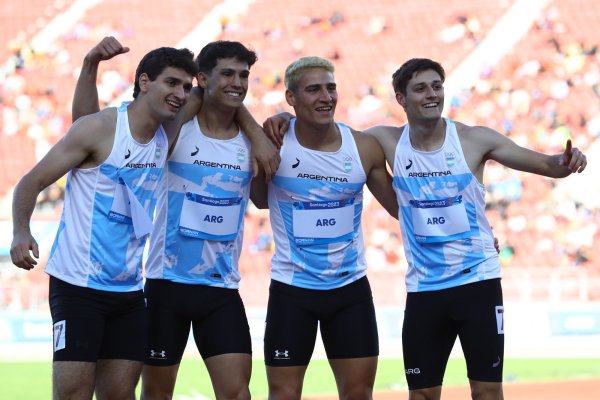 Bronce, récord de la 4x100 Argentina con Tomy Mondino como protagonista