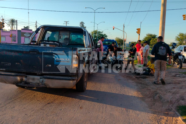 Dos accidentes con motos involucradas en menos de 5 minutos