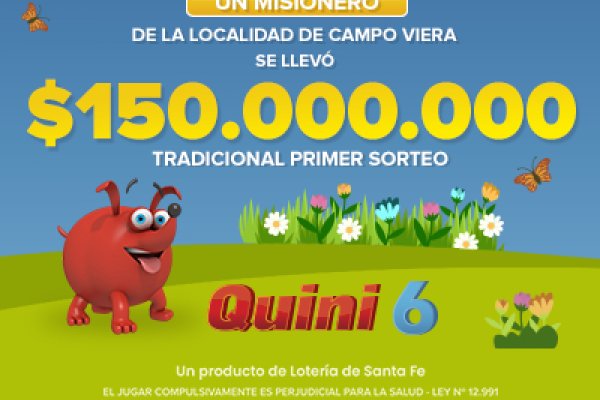 ¡Un apostador se llevó $150 millones en el Quini 6!