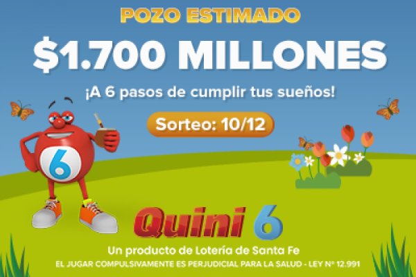 ¡El Quini 6 quedó vacante! Se viene un pozo de $1.700 millones estimados