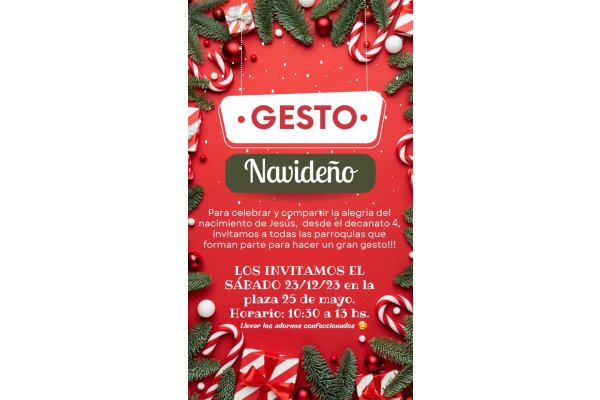 Gesto navideño con el decanato 4