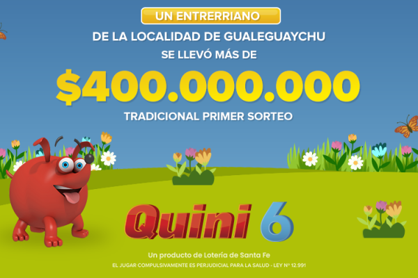 ¡Un entrerriano se llevó más de $400 millones en el Quini 6!