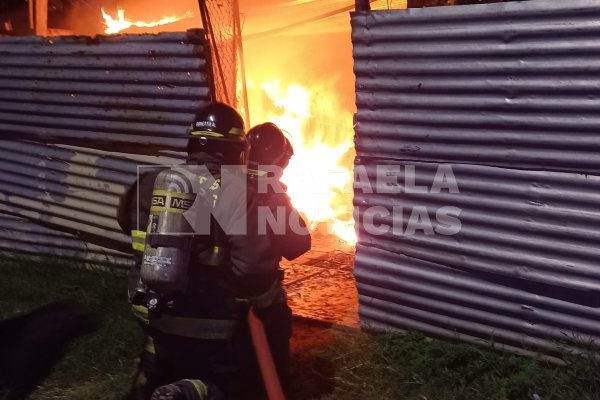 Se incendió una vivienda en el sector sur de la ciudad