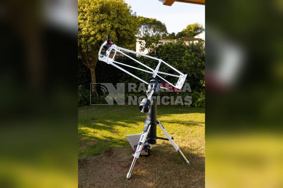 Telescopio solar construido en Rafaela.