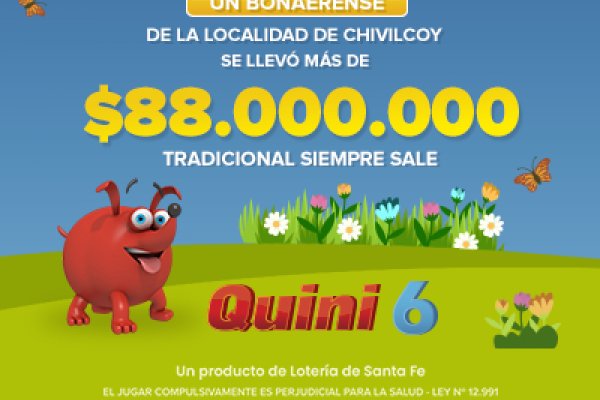 ¡Un bonaerense se llevó más de $88 millones en el Quini 6!