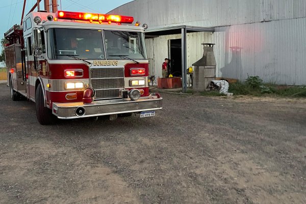 Un incendio en un galpón alertó a los vecinos de María Juana