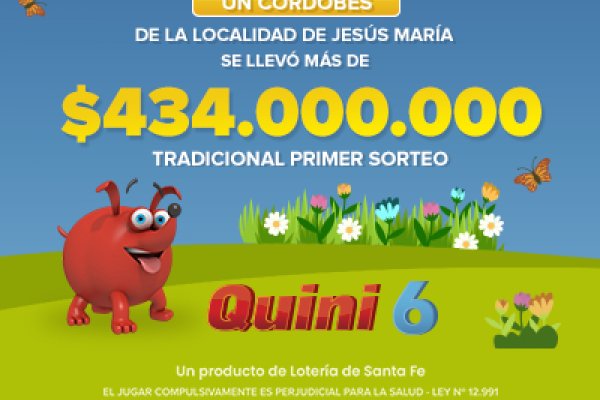 ¡Un cordobés se llevó más de $434 millones en el Quini!