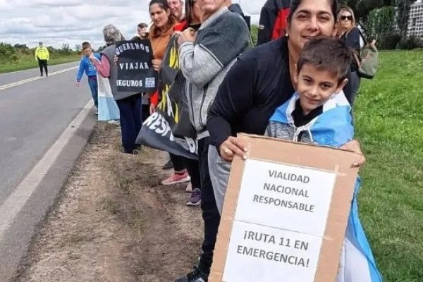 Protesta en la Ruta 11, "detonada" por falta de mantenimiento