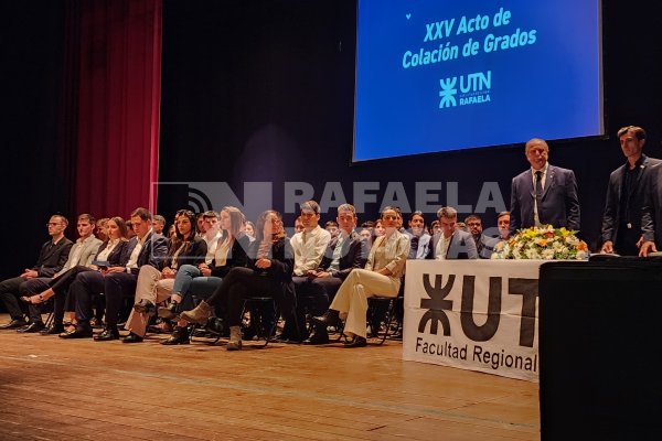 La UTN Facultad Regional Rafaela celebró su XXV Acto de Colación de Grados