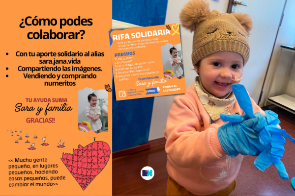 Rifa Solidaria: un acto de amor para ayudar a Sarita y a su familia