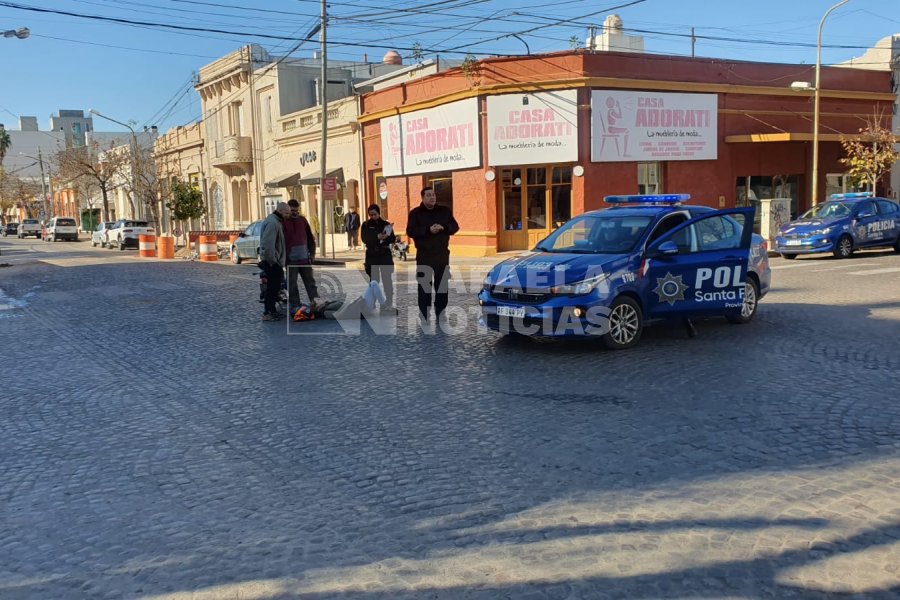 El centro de la ciudad, escenario de un accidente.