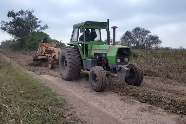 El municipio de Sunchales trabaja para recuperar caminos rurales