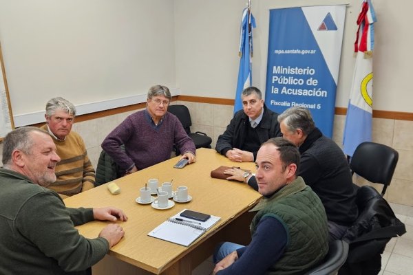 El Fiscal Vottero se reunió con representantes de la Sociedad Rural del Noroeste santafesino