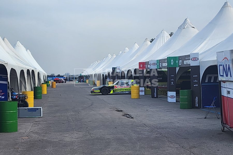 Equipos ya trabajando en Rafaela.