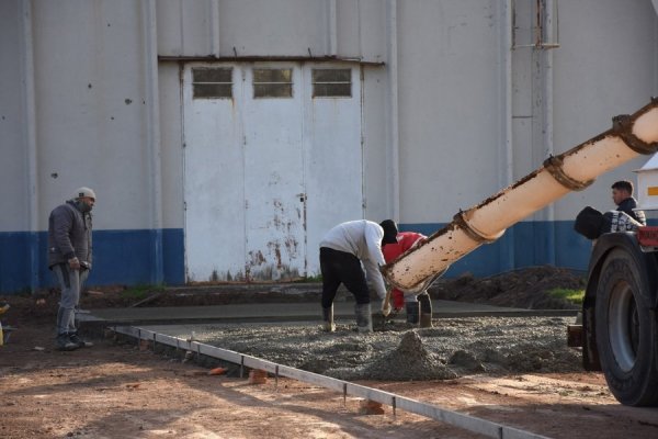 Avances en la construcción del nuevo Playón Polideportivo del Club Sportivo Ben Hur