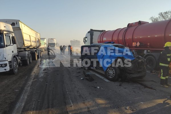 Falleció uno de los involucrados en el múltiple choque en cadena en la Ruta Nacional 34