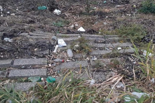 Advierten por la basura en la parte baja de la Costanera