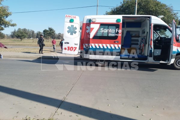 Accidente sobre la ciclovía de Bv Lehmann: un niño terminó con fractura expuesta