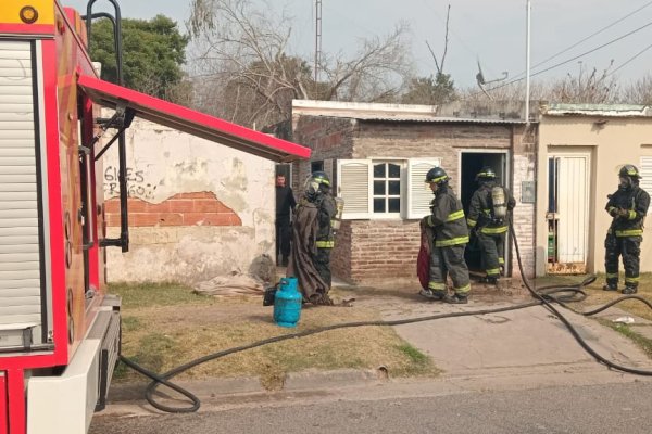 Villa Dominga: susto por fuego en el interior de una vivienda