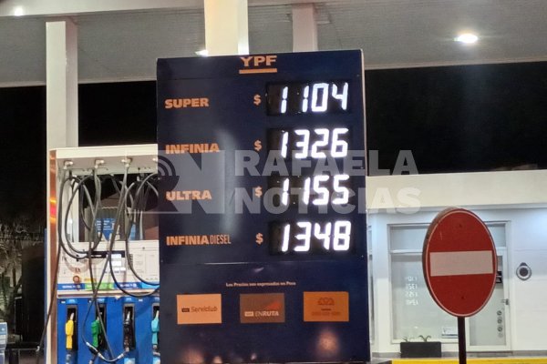 Otro "retoque" en los precios de los combustibles: cómo quedaron en Rafaela