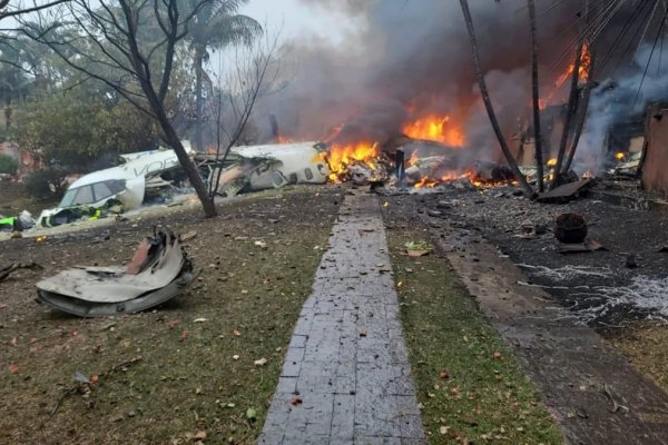 Tragedia en el estado de San Pablo: un avión se estrelló y no hubo sobrevivientes