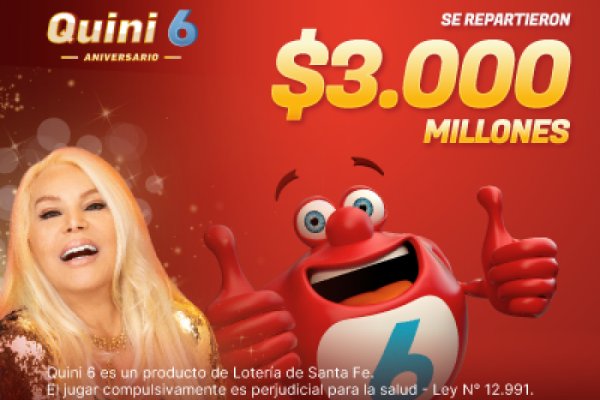 ¡Quini inédito! El premio aniversario se repartió entre 14 ganadores