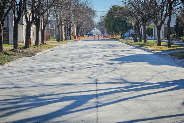 Humberto Primo: finalizaron las obras de pavimentación en calle Salta