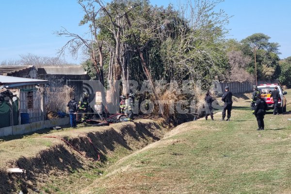 Principio de incendio en barrio Villa del Parque