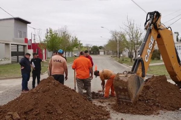 Inician las obras de cloacas en el Barrio Sur de Sunchales