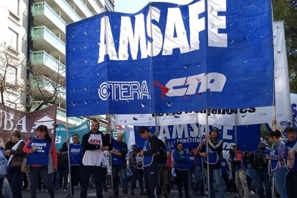 Amsafe adhiere al paro de Ctera y el miércoles no habrá clases