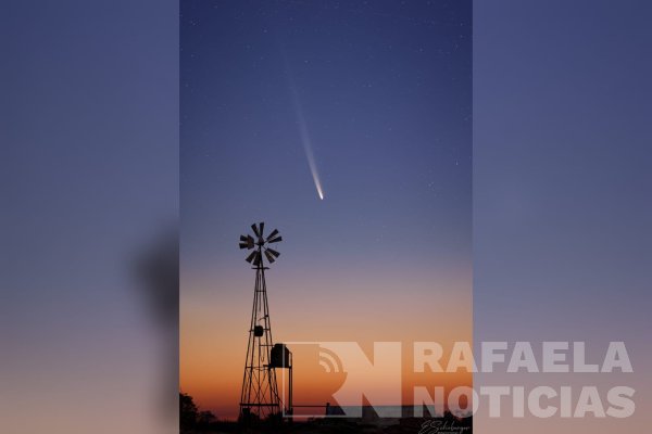 "El Cometa del Siglo" fotografiado desde Rafaela