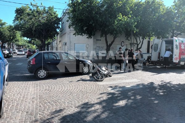 Tránsito en Rafaela: motociclista herido en la mañana de este viernes