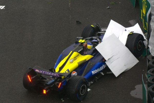 Accidentada clasificación de la F.1 en Brasil: peligra la participación de Colapinto en la carrera