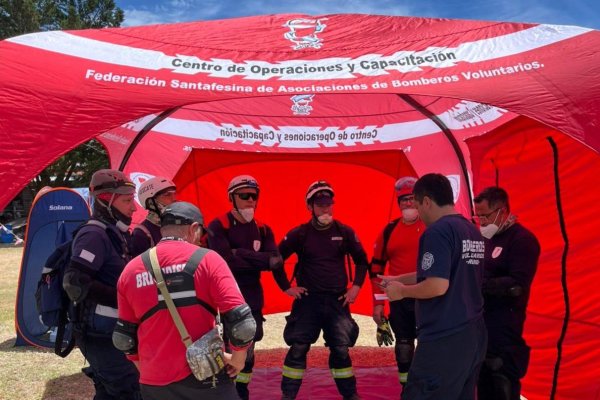 Finalizó la labor de los brigadistas de Santa Fe en Villa Gesell por el derrumbe del hotel