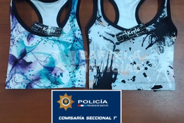 Se robó dos tops deportivos y los descartó en otro local: fue detenida