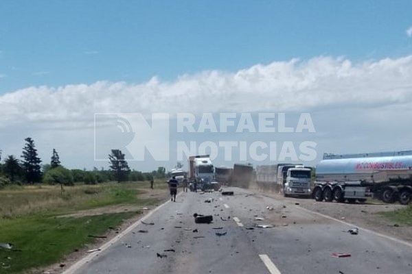 Corte en la RN 34 por un accidente fatal, cerca de San Genaro