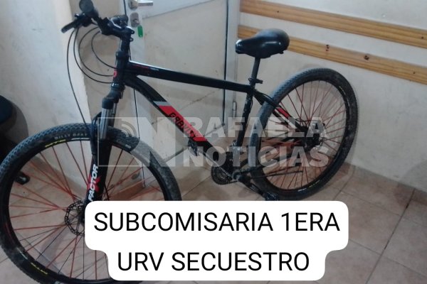 Recuperaron una bicicleta sustraída en un operativo policial en Rafaela