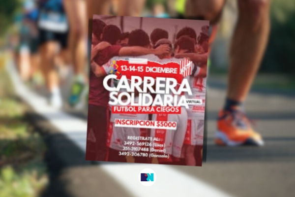 Carrera solidaria virtual: ¡Corré, apoyá y sumate al equipo de fútbol para ciegos de Rafaela!