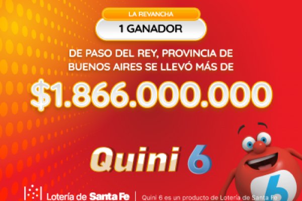 ¡Te ganaste el Quini!: un apostador se llevó más de 1.800 millones de pesos