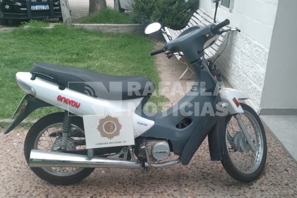 Barrio Amancay: encuentran una moto que había sido robada