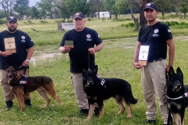 Perros de la PDI se coronaron campeones argentinos en una prestigiosa competencia en Córdoba