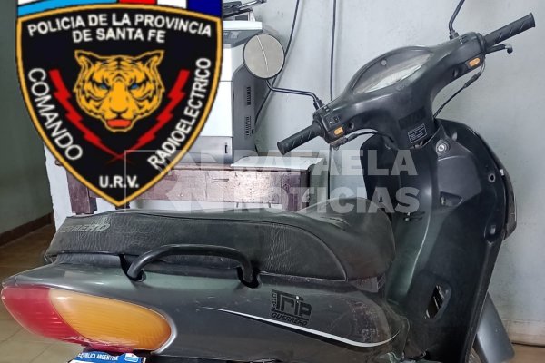 Inseguridad en Rafaela: en una rápida acción, la Policía recuperó una motocicleta robada