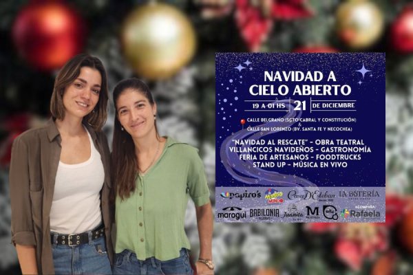 Navidad a Cielo Abierto: una propuesta con música, gastronomía y feria en el centro de Rafaela