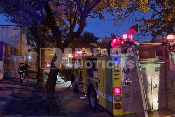 Incendio en barrio Villa Rosas: ¿Cómo sigue la salud del hombre rescatado?