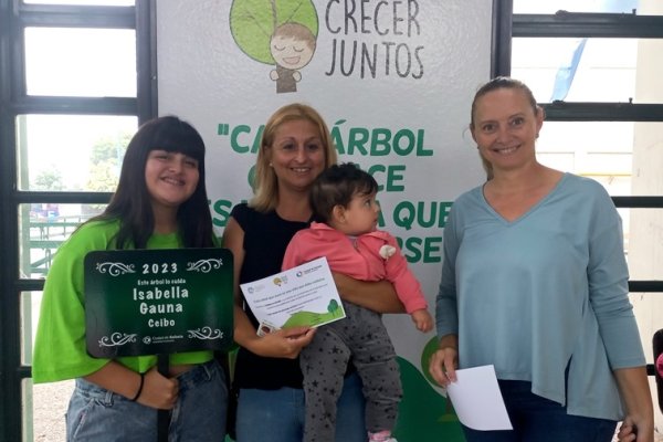 Inscripciones abiertas para el programa "Crecer Juntos", un árbol para cada niño